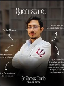 Publicação do Instagram apresentando Dr. James Murilo